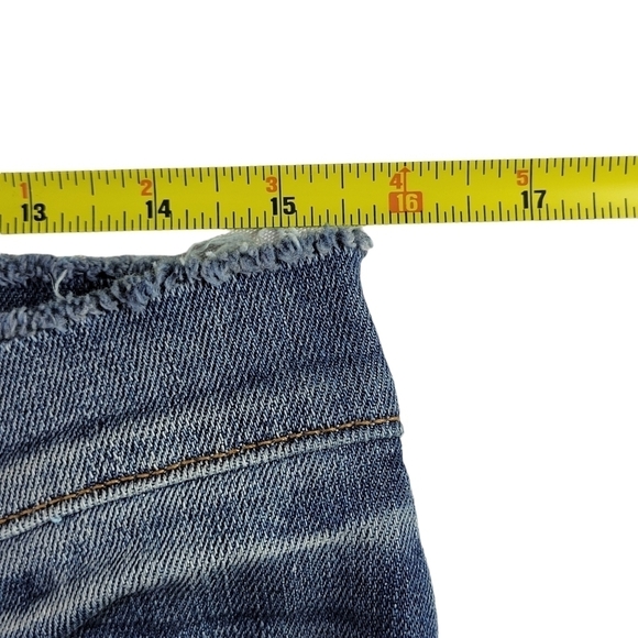 Frame Le Skinny de Jeanne Jeans Women Sz 29 31X29 Scooped Frayed Hem Distressed - Picture 10 of 14